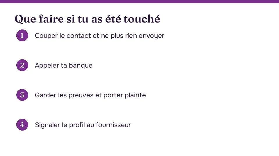 Que faire en cas d'arnaque